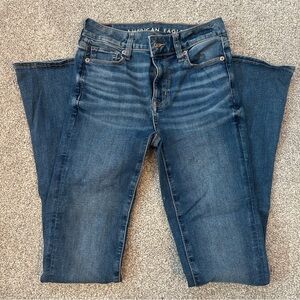 American Eagle Outfitters Women's Dark Blue Bootcut Jeans